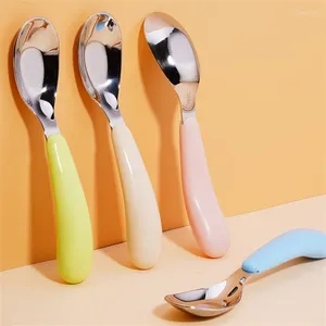Spoons 316L Children'S Stainless Steel Spoon Baby Feeding Eating Special Complementary Training Soup Tableware