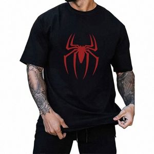 100% Cott Camisetas Homens Marca de Luxo Aranha Manga Curta Camisetas Fi Mulheres Camisetas Mangas Curtas Soltas Roupas 2024 94uM #