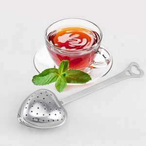 Stainless steel Heart-Shaped Heart Shape Tea Infuser Strainer Filter Spoon Spoons Wedding Party Gift Favor