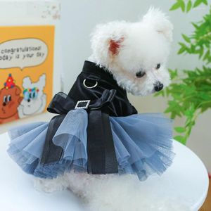 Dog Apparel Winter Dress Tutu Skirt Cat Puppy Small Clothes Dresses Yorkies Pomeranian Shih Tzu Poodle Bichon Frise Clothing