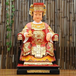 Dekorative Figuren 38 cm groß # GESCHENK Südostasien HOME Unternehmen SHOP Talisman Vergoldung Mazu Der Meeresgott Matsu segne die Buddha-Statue