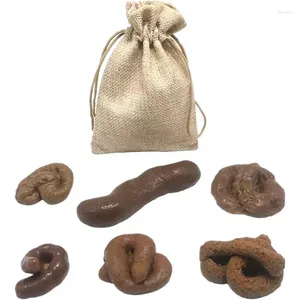 Party Decoration 6pcs Tricky Toys Fake Poo Dog Toy Poop Prank Props Kid Gifts