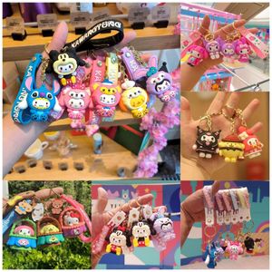 Cross dressing Kuromi Cradle, Egg Kid Keychain Cartoon Internet Celebrity Puppy Car Hanging Decoration Student School Bag Keychain Hanging Accessories