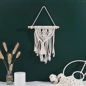 Tapissries Boho Macrame Wall Hanging Decorations Tapestry Decor for Living Room Bohemian Woven Crafts Ornament Home Decoration