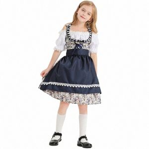 Немецкий костюм Октоберфеста, пивная горничная, детский баварский костюм I6Is #