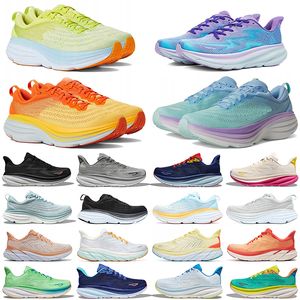 2024 Scarpe sportive scarpe da corsa cinturino in tessuto antiscivolo e resistente all'usura per uomo e donna Bondi 8 Butterfly Evening Primrose nero rame polvere viola