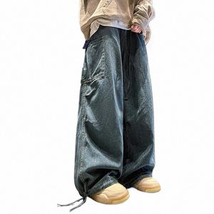 Kilka Q High Street Wed Men Pants luźne proste dżinsy 2024 KOLOR KOLORY PRZEGLĄD COLOR KIEROWY szerokie nogi męskie spodnie FI 24x8341 A8YU#