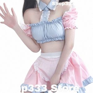 FI Lolita Maid Cosplay Costumes Sweet Sweet Schoolgirl Uniform Stage Animati Show Apparel Naughty Sweetheart Chemise Sexig N1x2#