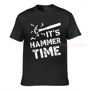 Women's T Shirts Funny Its Hammer Time Carpenter Fathers Day Gift Men Shirt Women Tops Tees Female Casual T-shirts