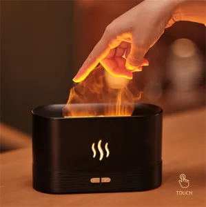 Bruciatori Fiamma Olio Essenziale Diffusore di Fragranze Umidificatore Aromaterapia Elettrico Odore per La Casa Fuoco Profumo Aroma Diffusore Macchina