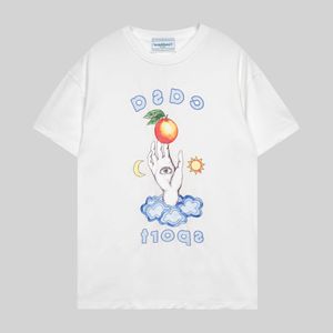 メンズデザイナーTシャツカジュアルTシャツカサブランカサマーカサブランカトロピカルフルーツプリント短袖TシャツF9BQ