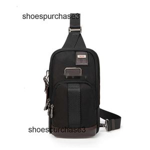 Commuter Bag Peito Mochila Fina TUMIiS Mens Designer Mens Business Travel Back Pacote Minimalista Lazer Peito Um Ombro Crossbody 2223402 W2MF