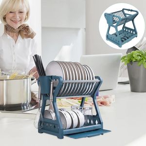 Kitchen Storage Dish Rack For Countertop Desktop Holder Drying Accessory