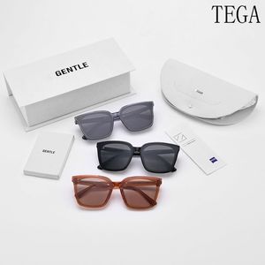 Nova marca coreana tega quadrado designer óculos de sol feminino para homens luxo vintage pacote original uv400266k