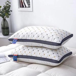 Pillow Down Breathable Plaid Pillows For Sleeping Skin-Friendly Healthy Inner Filling Super Soft Cushion