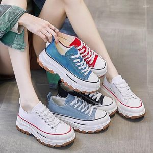 Casual Shoes Spring Canvas Women Harbour Fashion Studenci Platforma Sport I Single Sneakers