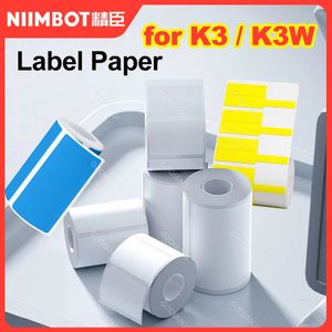 Niimbot k3 etiqueta impressora de etiquetas 3 polegadas 2580mm fabricante bluetooth código de barras rolos de papel térmico cabo à prova d'água óleo 240325