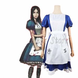 Игра Alice Madn Returns Косплей Костюм Princ Dr Maid Dr Made Halen Party Maid Dr Apr Носки для p46z #