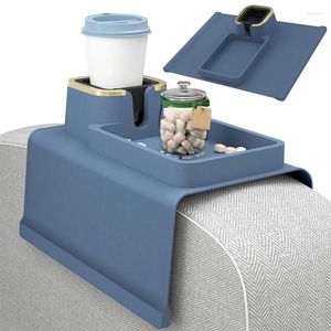 Tischsets Silikon Sofa Armlehne Getränkehalter Getränketablett Couch für die Aufbewahrung im Büro zu Hause