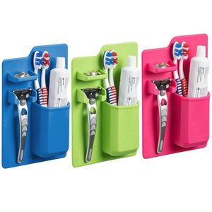 Toothbrush Holders Sile And Razor Holder Bathroom Accessories Wall Mounted Shower Set Removable Reusable Toiletry Drop Delivery Home G Otk3H