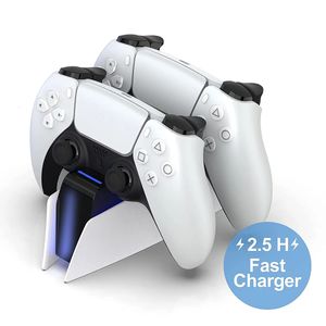 PS5 Type-Cデュアルセンス充電ステーションDual Charging Dock Charger Stand PlayStation 5 Dualsenseワイヤレスゲームコントローラー240327