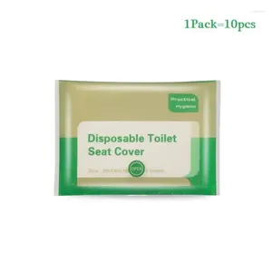 Tuvalet koltukları paketleri tek kullanımlık kağıt kamp loo wc -seyahat/kamp banyosu için geçirmez kapak