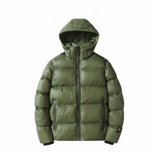 inverno nuovi uomini caldi Parka da uomo con cappuccio impermeabile antivento giacca spessa cappotto autunno uomo Fi solido classico casual Parka maschile Z8z2 #