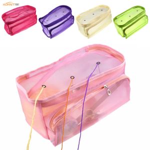 Accessories Koknit Knitting Bag Organizer Yarn Storage Mesh Bag Tote Storage Case for Crocheting Hook Knitting Needles Sewing Accessories