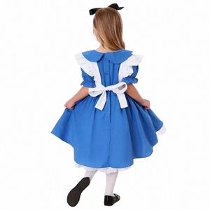 Costumi per spettacoli per ragazze e bambini Costumi di scena Costumi da cameriera Giochi di ruolo da cameriera Carnevale per adulti g722 #