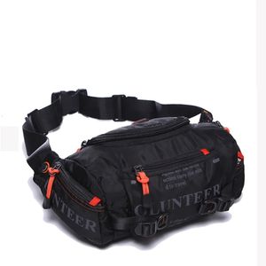 Najwyższej jakości Wodoodporne Oxford Mens Pas Fanny Pack Pack Ramię Messenger Worka Duża pojemność Travel Bum Sling Table klatki piersiowej 240326