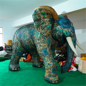6m 20フィートの長さインフレータブル象のインフレータブル広告装飾用のバルーンアート動物