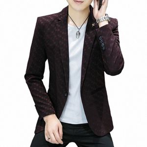 Giacca sportiva da uomo di alta qualità coreana Versi Fi Fi Casual Busin Elegante giacca da uomo semplice da uomo di fascia alta