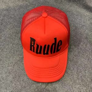 Rhude Ball Caps Nowe swobodne szerokie brzegi marki na zewnątrz projektant filtra przeciwsłonecznego Rhude Hat Baseball Rhude Cap Women High Quality Streetwear Green Blue Rhude Regulowany kapelusz 258