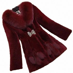 Oversize Damen Winter Plüsch Mantel Weibliche Dickes Fell Warme Jacken 2024 Neue V-ausschnitt Faux Pelz Kragen Kleidung Komfort Pelzigen mäntel 11MU #