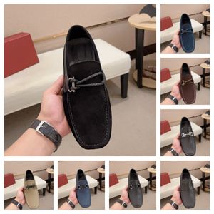 Homens de couro superior mocassins designer confortável sapatos de condução luxuoso deslizamento em mocassins masculinos festa de casamento sapatos masculinos vestido de escritório sapatos de couro tamanho 6.5-11