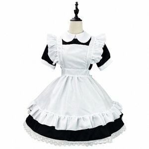 anime K-ON Black Cute Lolita Maid Dr Costume Waitr Maid Party Stage Costumes F6qK#