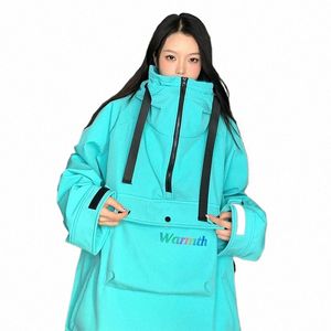 2023 Winter Hooded Pullover Jacket Windbreaker Men Women Windproof Waterproof Coats Warm Hooded Jackets Men Clothing 68Kv#