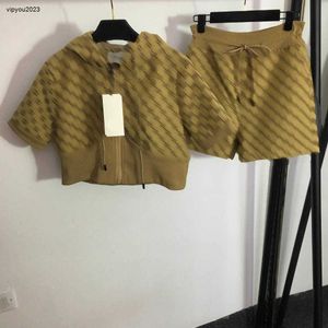 Designer-Damenjacke, Markenkleidung, Damen-Frühling, 2-teiliges Set, Mode, Reißverschluss, kurze Jacke, Damenmantel, Mädchen, Seil, elastische Taille, Shorts, asiatische Größe S-L, 28. März