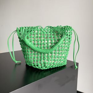 豪華なデザイナーCavallino Tote Bag Hand-Knotted Intreccio Leather Women Shourdle Bag