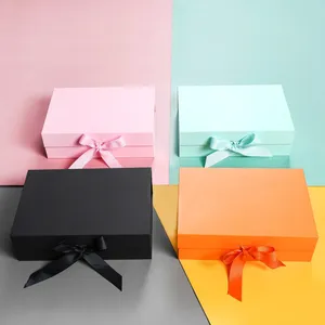 Gift Wrap Rapid Delivery Orange Box With Elegant Bow For Halloween Festivals And Birthdays