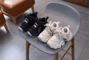 Barn sneakers casual småbarnskor springa barn ungdom baby sportskor vår pojkar flickor barn sko beige vit svart storlek 26-37 i9af#