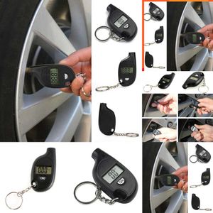 Upgrade New Mini Portable High Accuracy Motor Car Tyre Air Pressure Testing Gauge Meter LCD Digital Display Key Chain Auto Test Tool