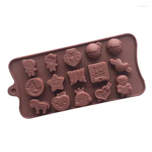 Baking Moulds Mold 15 Cavities Love Boys And Girls Cute Miscellaneous Pictures Silicone Jelly Pudding Ice Tray Cartoon