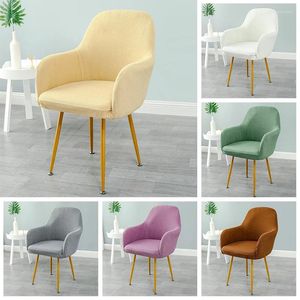 Chair Covers High Armrest Dining Cover Elastic Office Chairs Slipcover Curved Back Stretch Make Up Seat El Home Decor