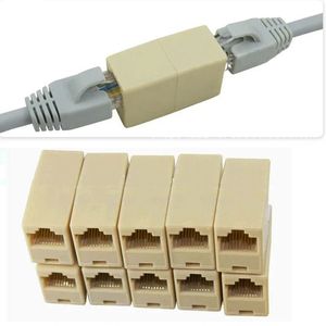 ANPWOO Высококачественный 10шт 10PCS RJ45 CAT5 CAP5 СЕВЕТ СЕТИ СЕТИ КАБЕЛА ЛАН Адаптер разъем Высокого качественного удлинителя