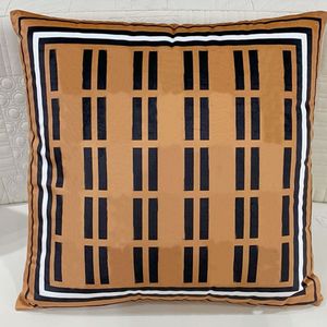 Almofada decorativa de luxo designer almofadas letras moda almofadas de algodão cobre casa decoração quadrada com interior 2108103l312z