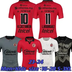 2023 2024 Club Tijuana Soccer Jerseys 23 24 Cavallini K.Castaneda C.Gonzalez L.Rodriguez Madrigal C.Rivera Blanco Home Away Football Shirt S-3XL