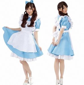 大人の女性アリスでコスプレメイドのコスチューム子供パフォーマンス服の女の子プリンセス66xh＃