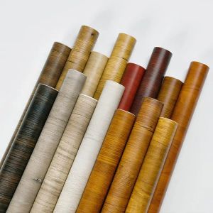 Aufkleber, wasserfest, Holz-Vinyl-Tapetenrolle, selbstklebend, Dekor, Kontaktpapier, Türen, Schrank, Schreibtisch, moderne Möbel, dekorativer Aufkleber