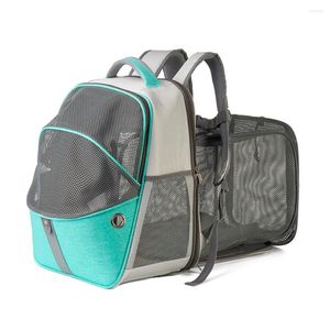 Cat Carriers Expandable With Safety Clip Pet Outdoor Accessary Carrier Backpack Portable Breathable Inside Hiking Travel Camping